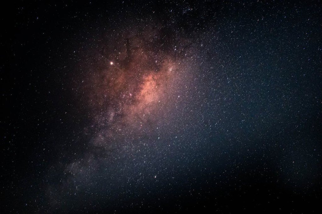 The Milky Way in a starry night sky